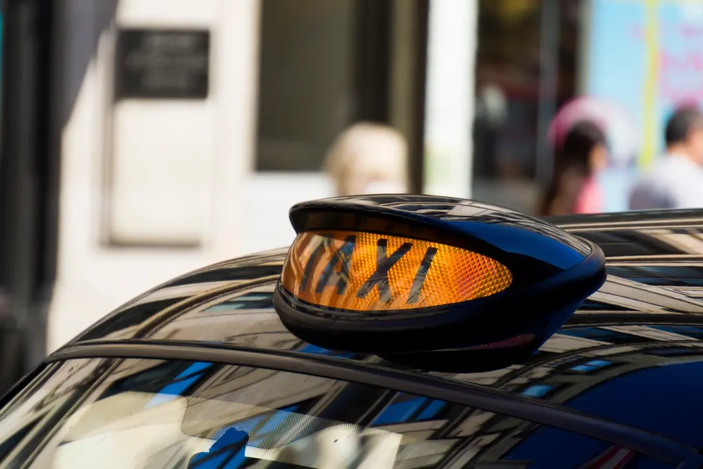 Illustration taxi dav, transport de malade assis à Niort